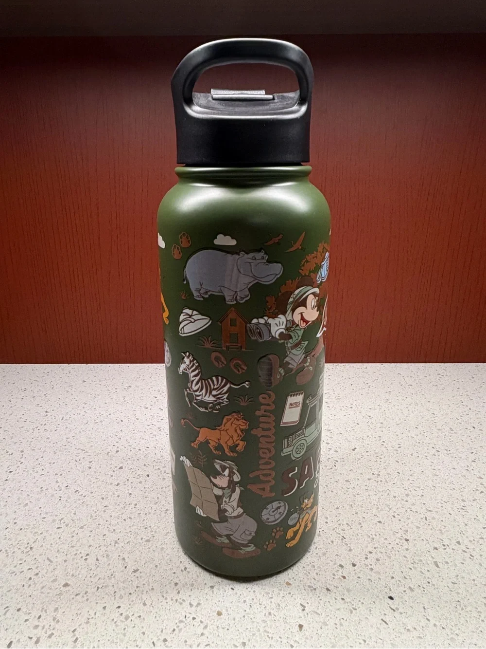 NEW DISNEY ANIMAL KINGDOM “SAFARI SQUAD” WATER BOTTLE 34oz
